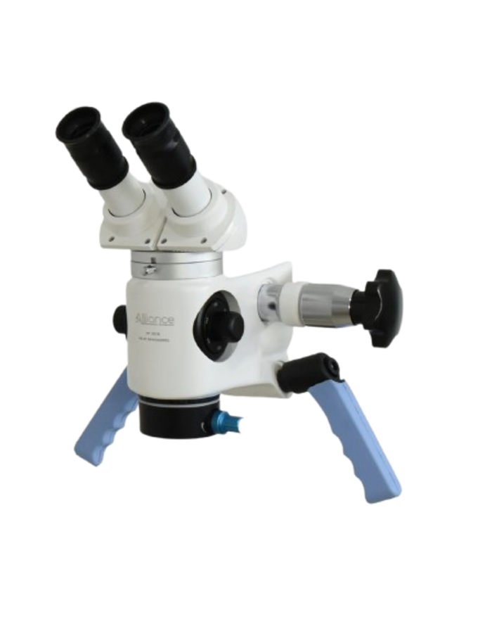 Microscópio odontológico utilizado no tratamento de canal